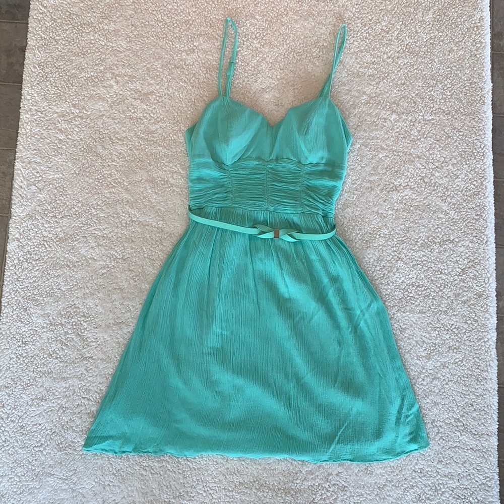 Candie’s Seafoam Dress with Removable Belt